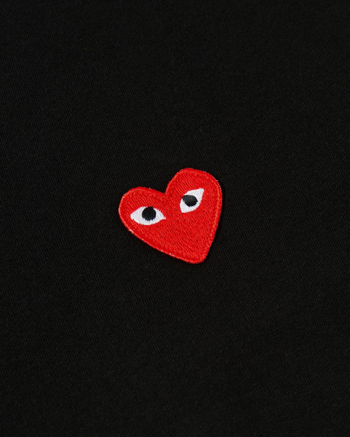 Red Heart Long Sleeve T-Shirt Black