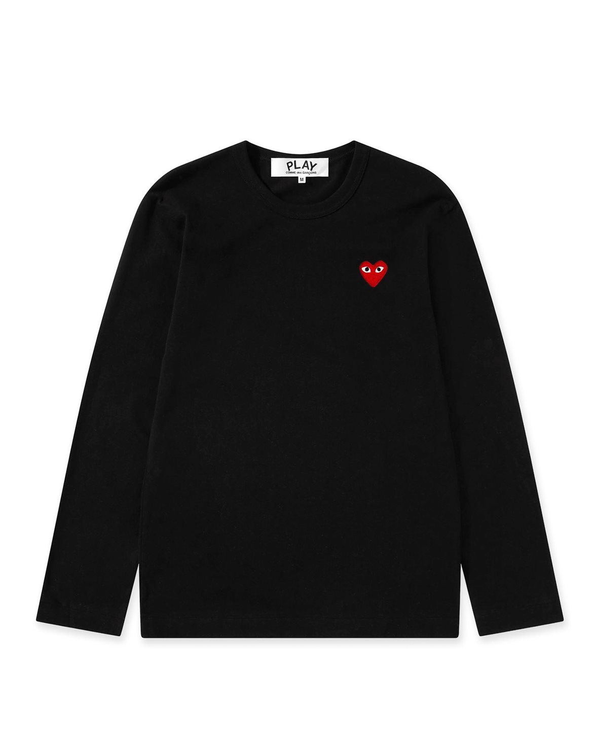 Red Heart Long Sleeve T-Shirt Black