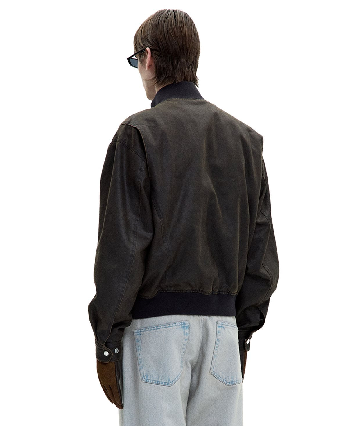 Deck Hook Bomber Jacket Washed Brown