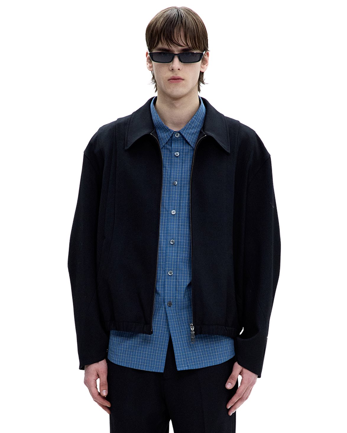 Wool Blouson Jumper Black