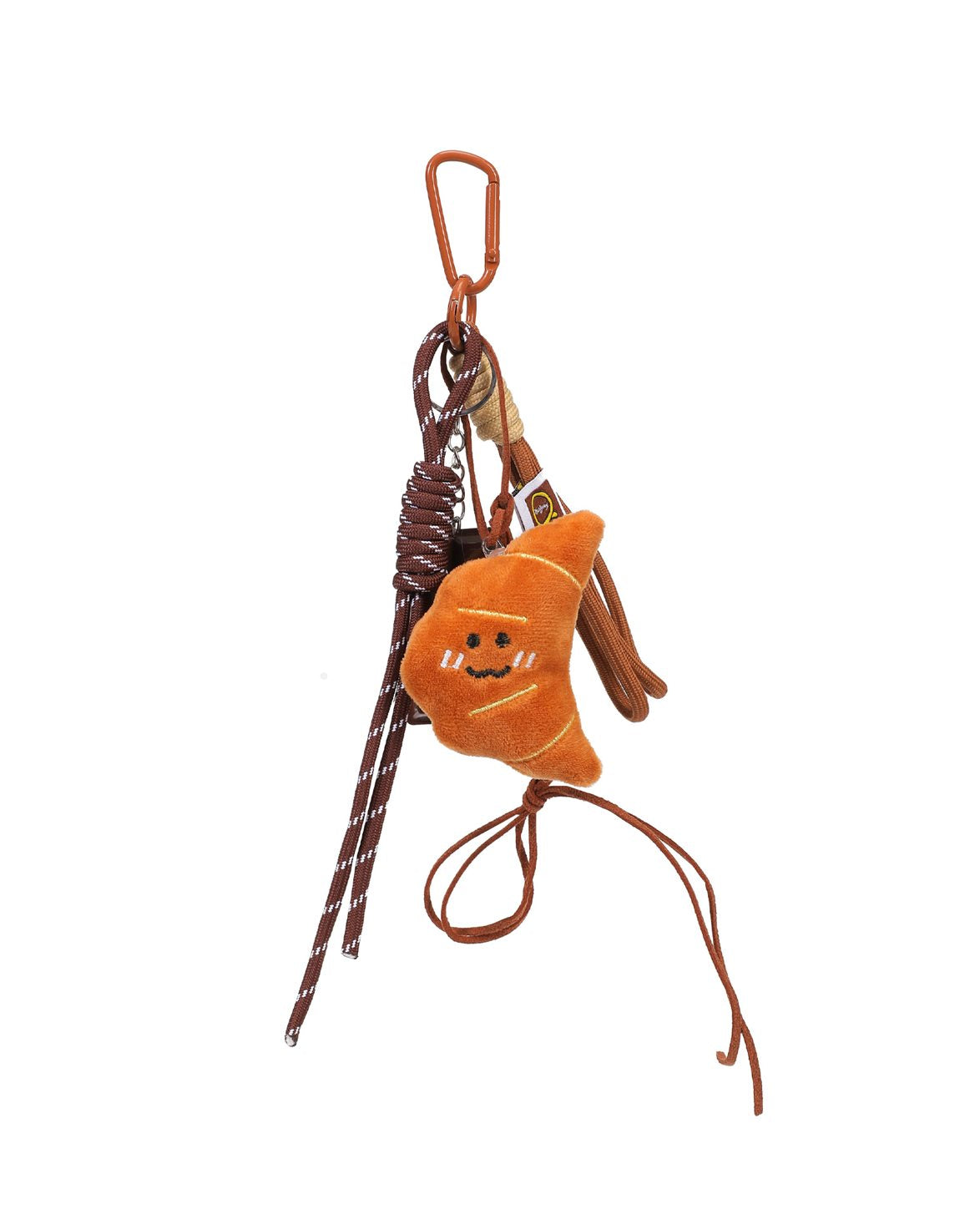 Croissant With Chocolate Bag Charm Brown