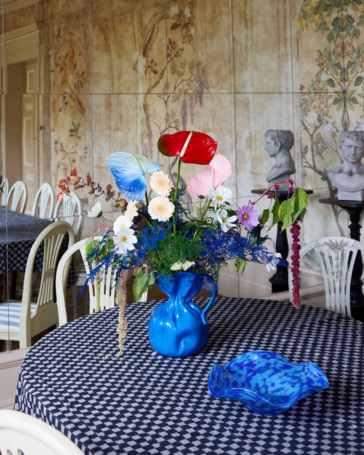 Crumple Vase Blue