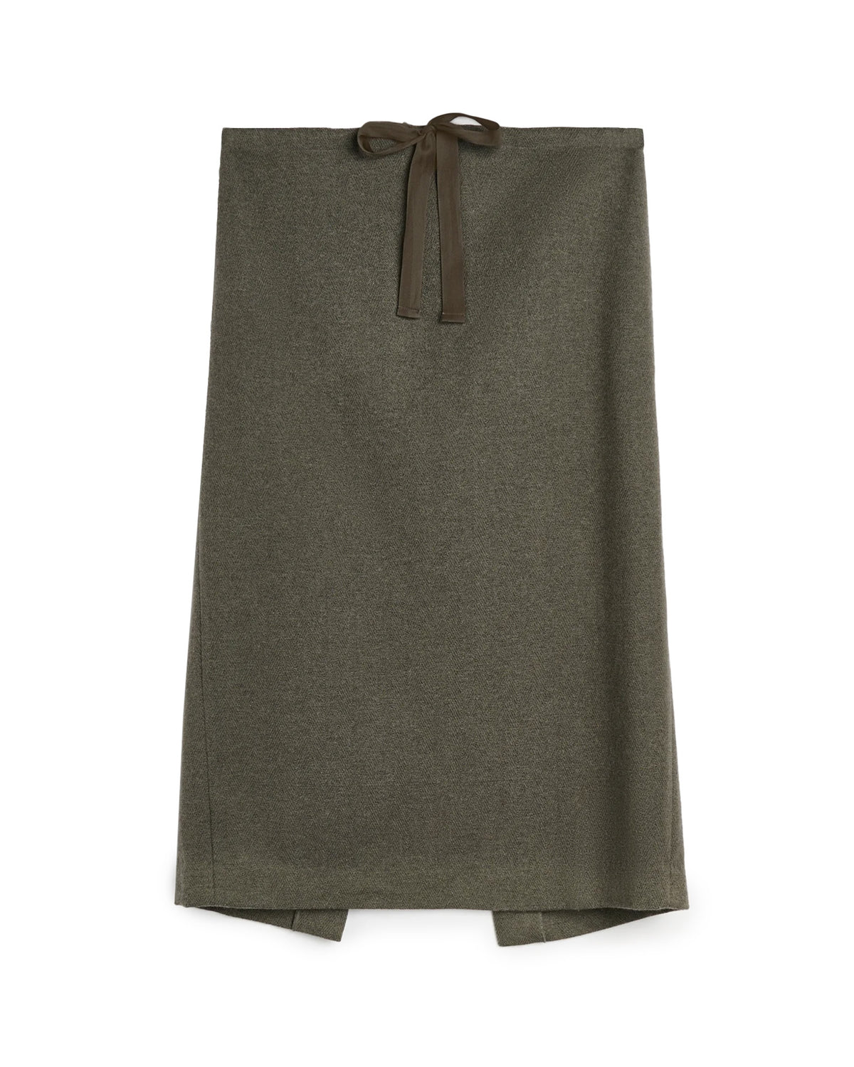 Crush Skirt Night Pine Fishbone Bound Wool