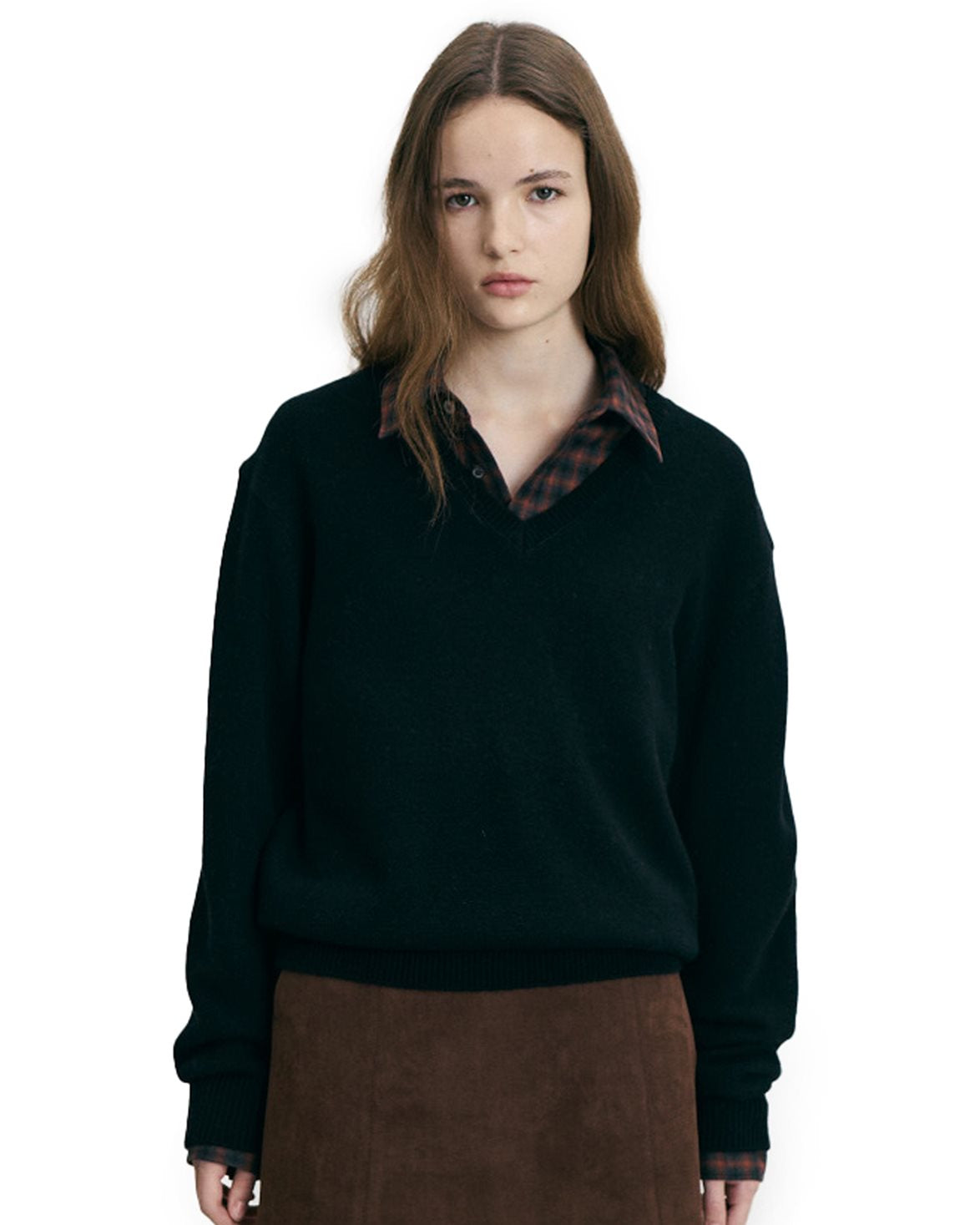 Cashmere V-Neck Sweater Black
