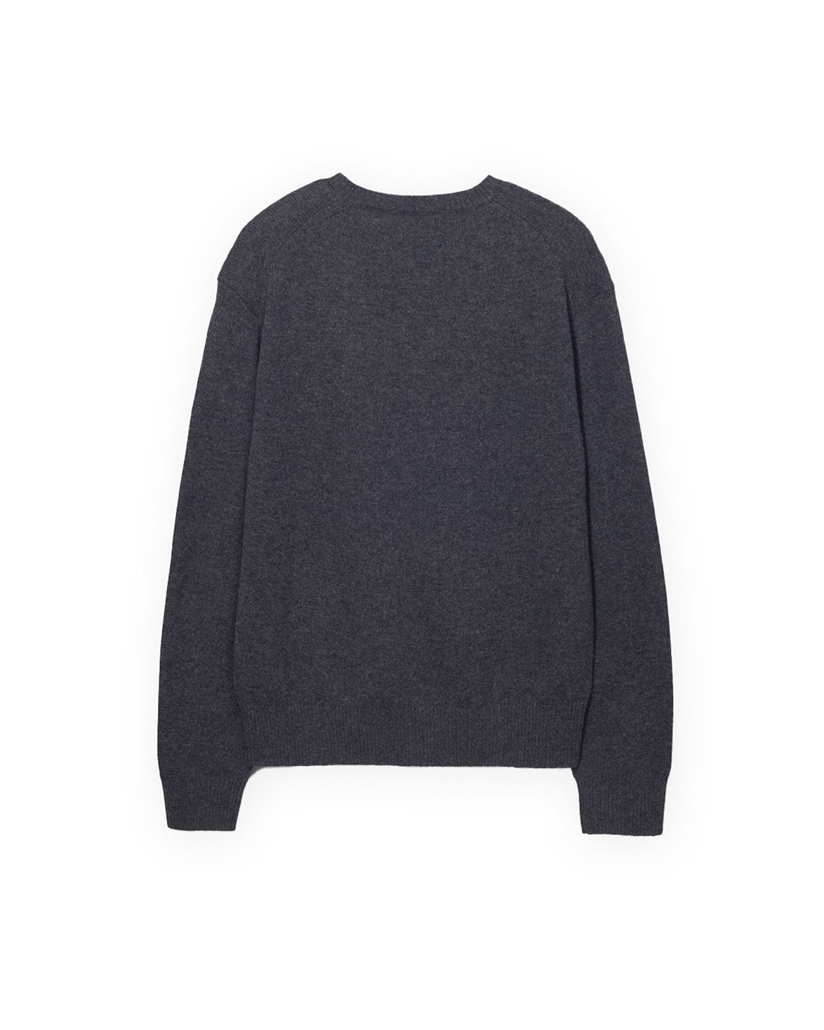 Cashmere V-Neck Sweater Charcoal Grey
