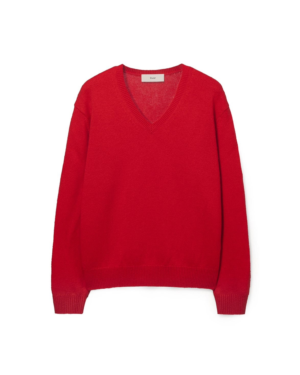Cashmere V-Neck Sweater Red