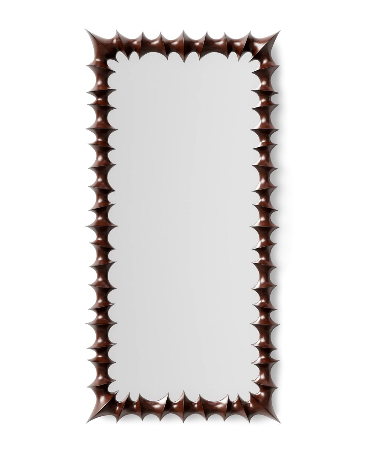 Brutalist Mirror Large Natural Wood