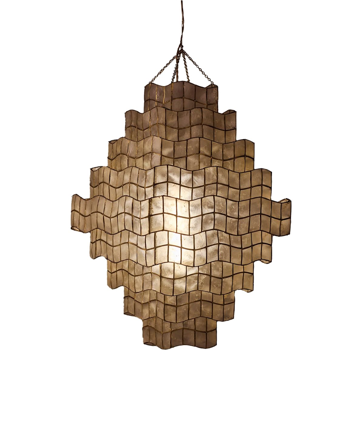 Cornelia Ceiling Lamp Capiz Shell/Brass