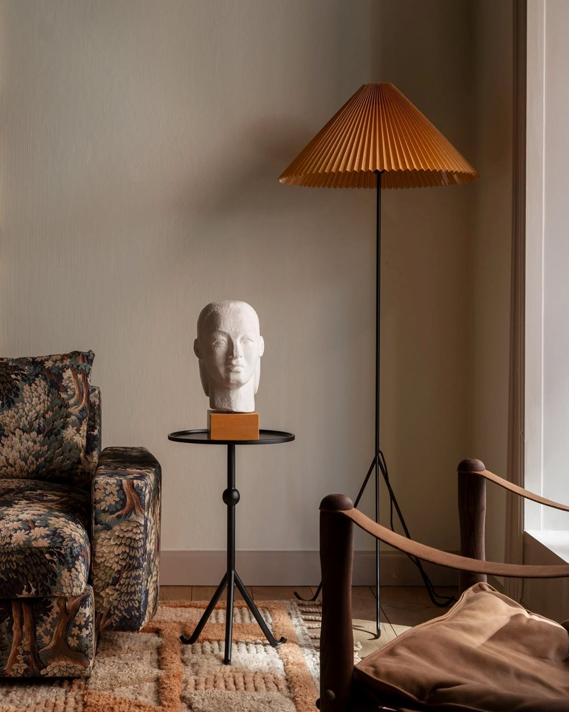 Geraldine Floor Lamp Waxed Paper/Metal