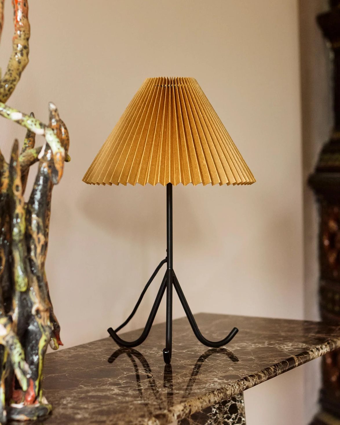 Geraldine Table Lamp Waxed Paper/Metal