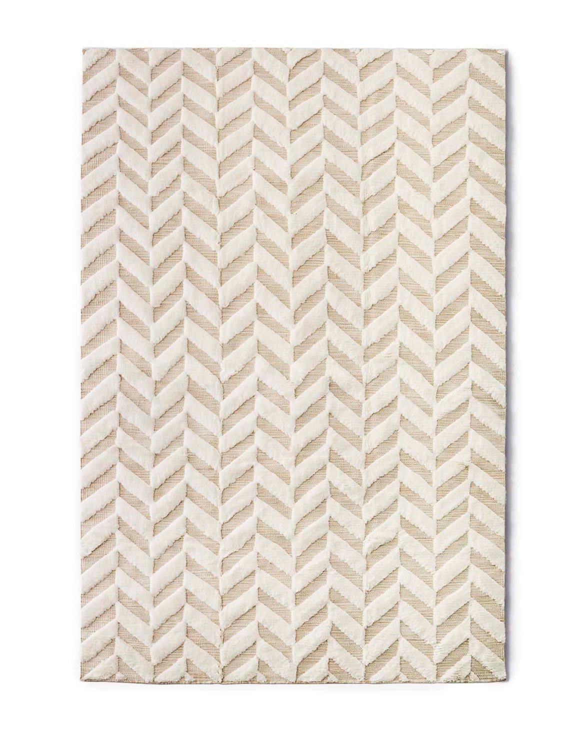 Herringbone Rug White