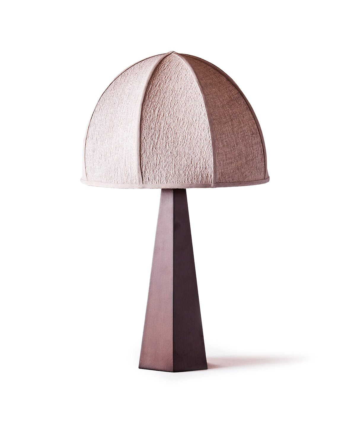 Hexagon Table Lamp Beige/Dark Brown