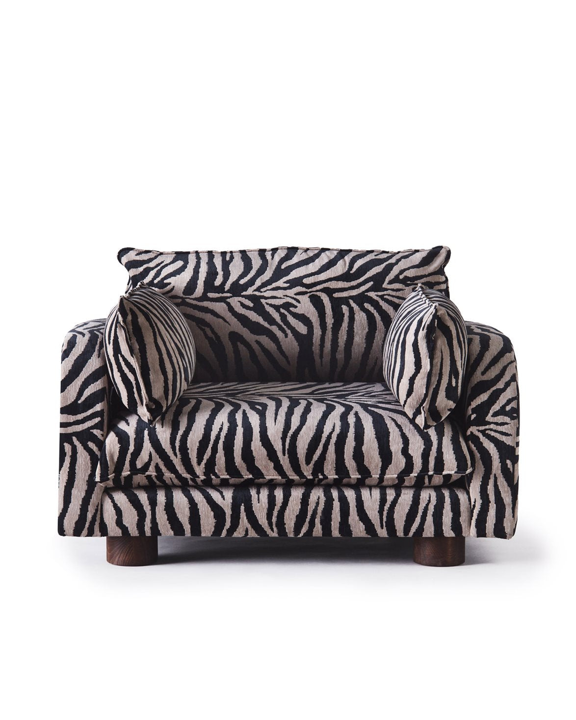Miles Love Seat Zebra
