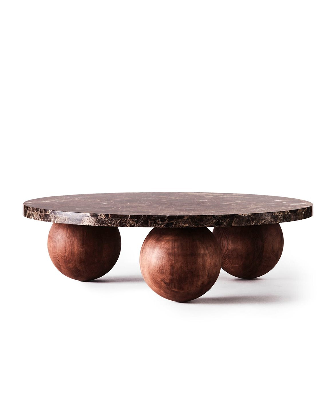 Sphere Sofa Table Round Dark Emprador