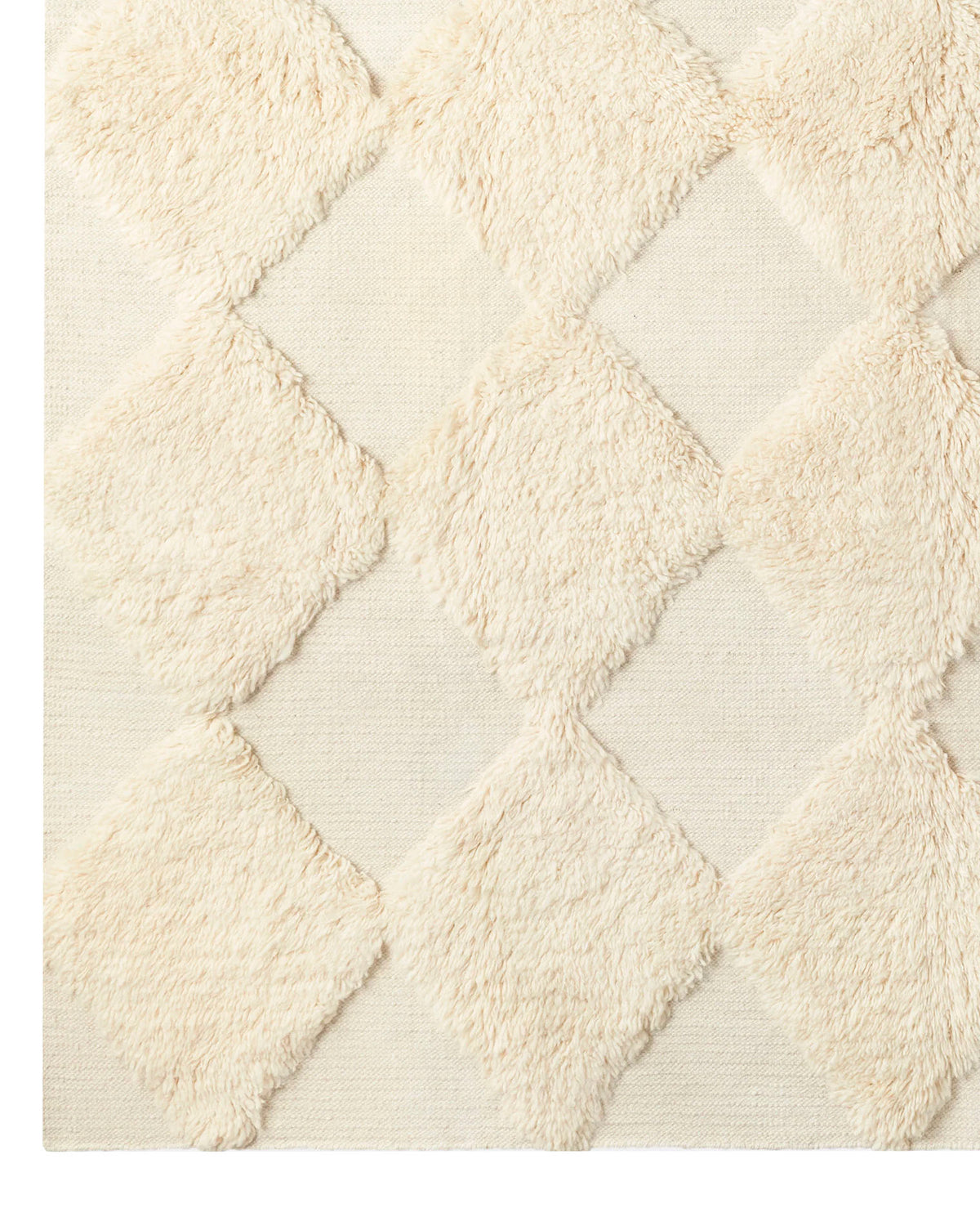 Chess Rya Rug White