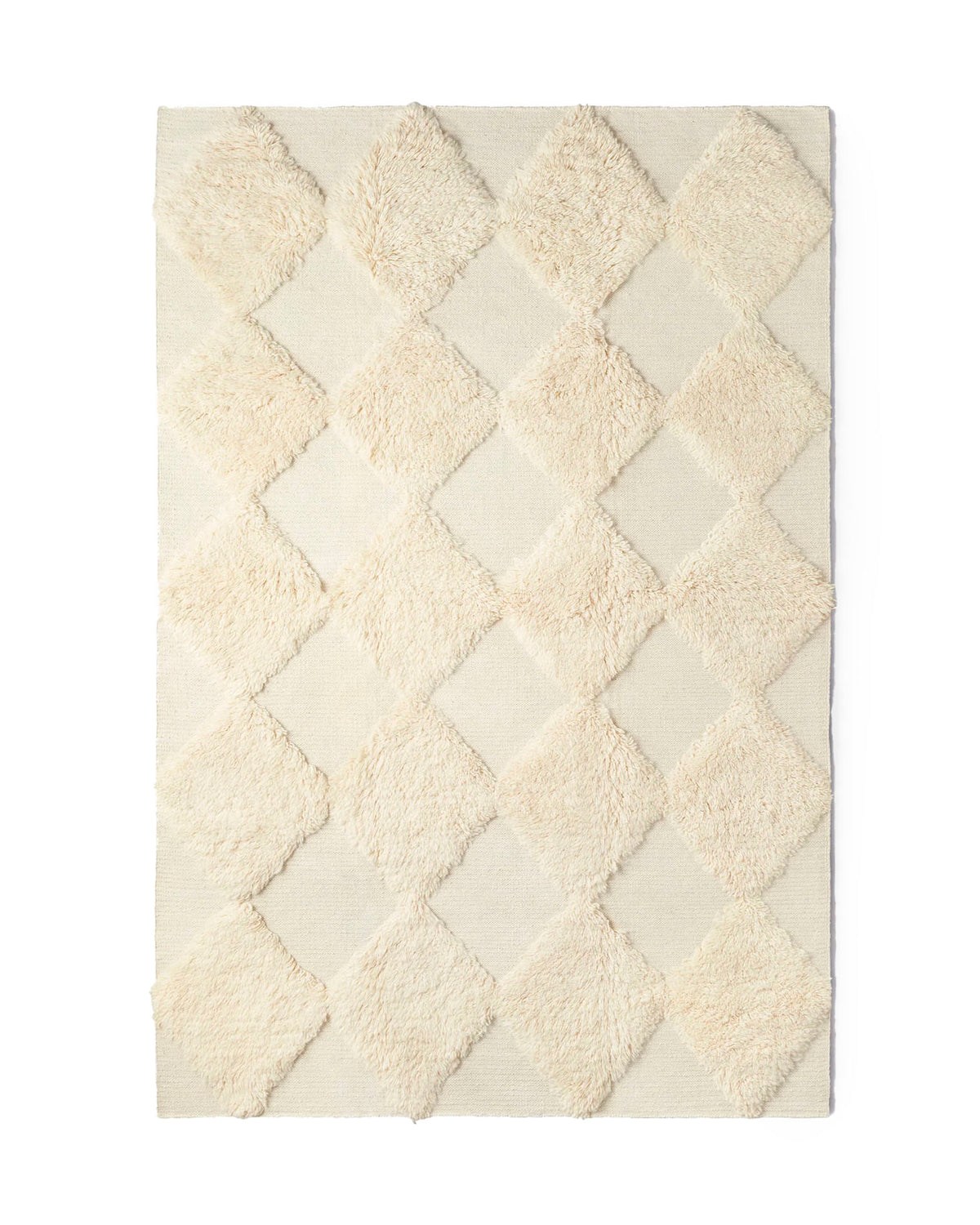 Chess Rya Rug White