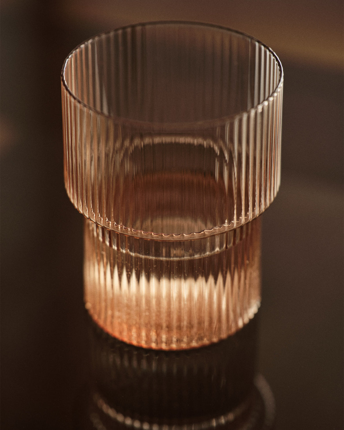 Ripple Glass 4-Pack Blush