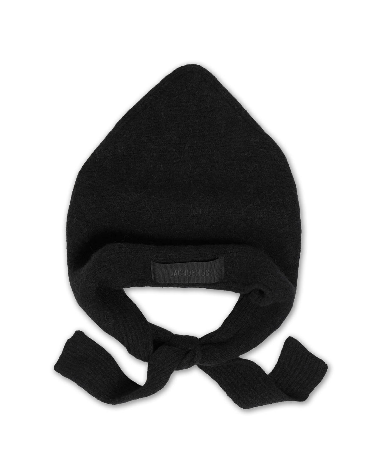 Le Chale Gros Grain Scarf Black