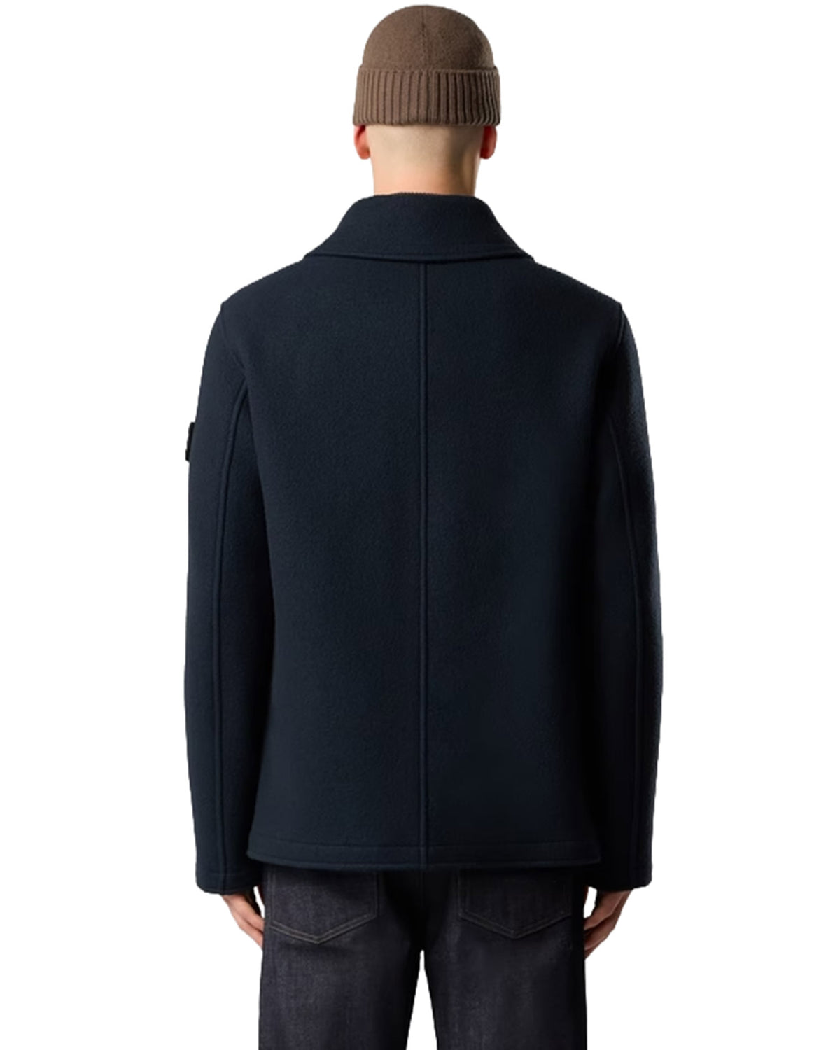 4100040 Heavy Melton Peacoat