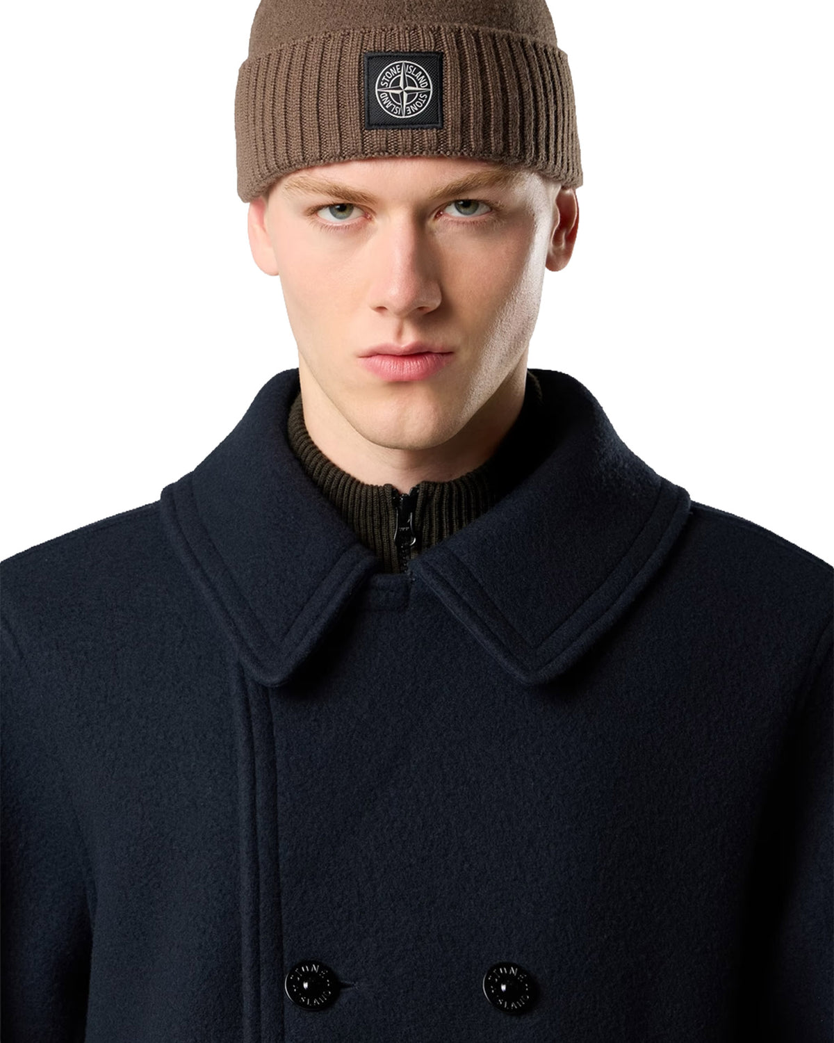 4100040 Heavy Melton Peacoat