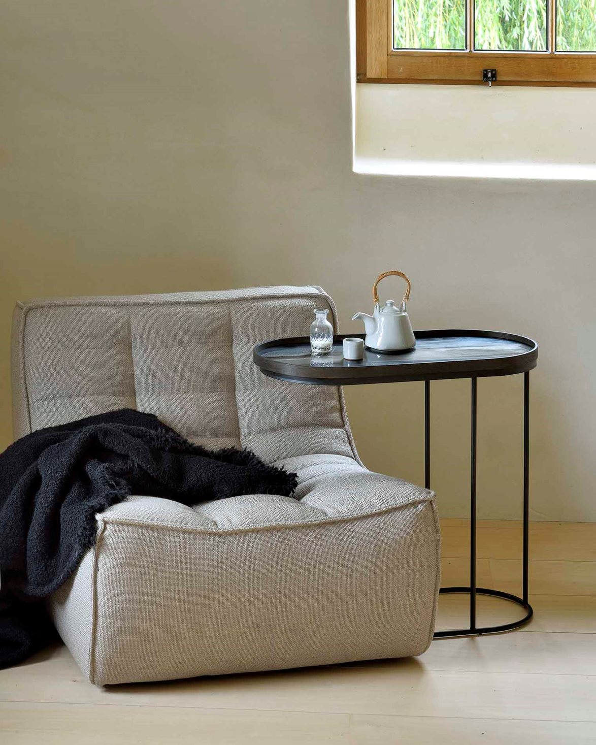 N701 Sofa 1-Seater Beige