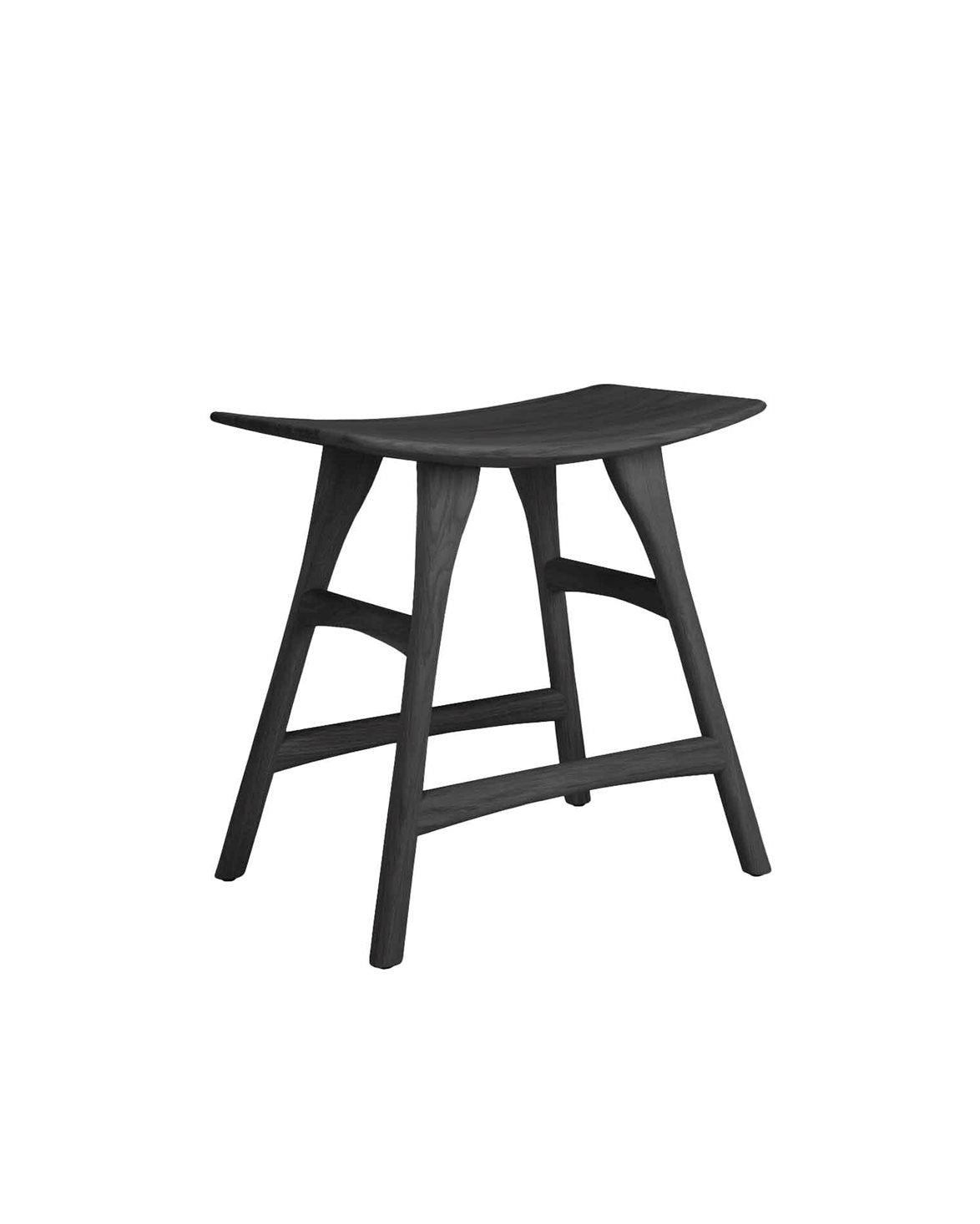 Osso Stool Varnished Black