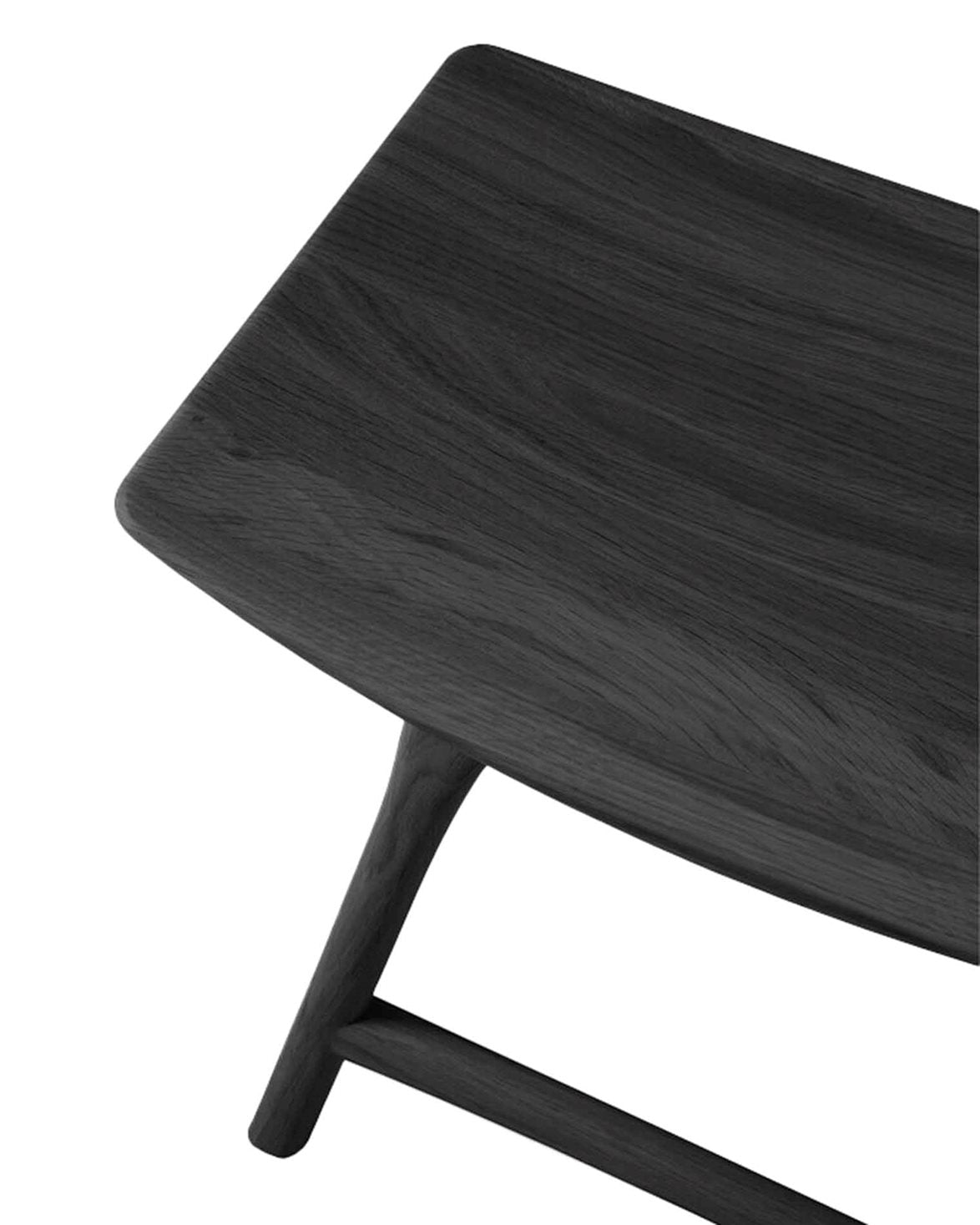 Osso Stool Varnished Black