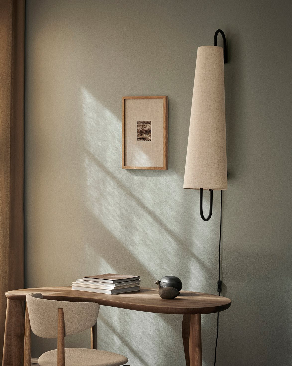 Ancora Wall Lamp 100 Black Natural