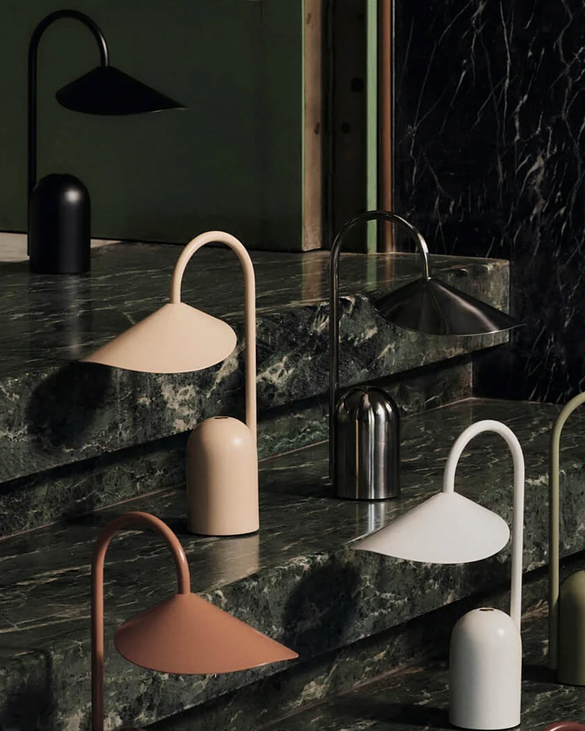 Arum Portable Lamp Stainless Steel