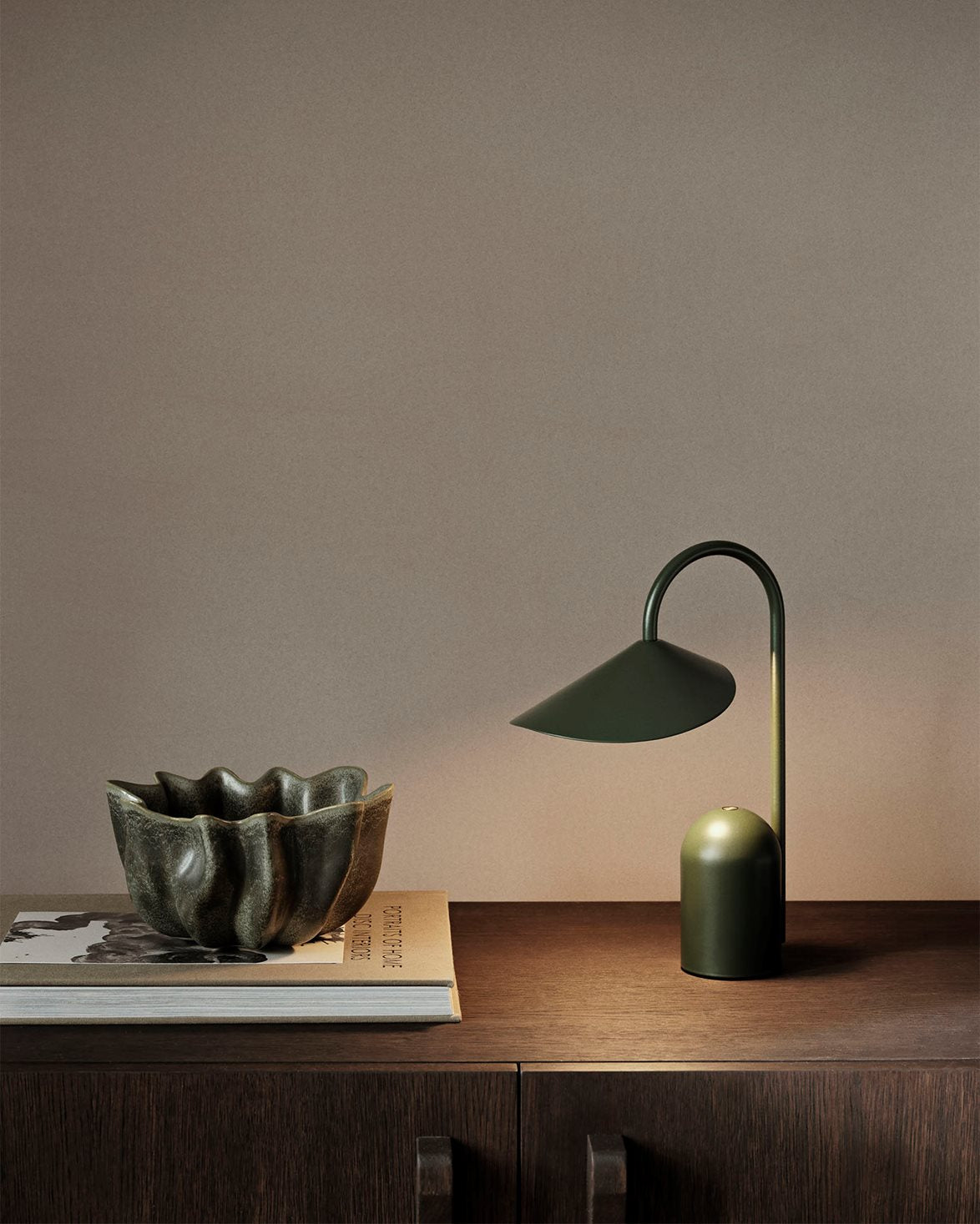 Arum Portable Table Lamp Grass Green