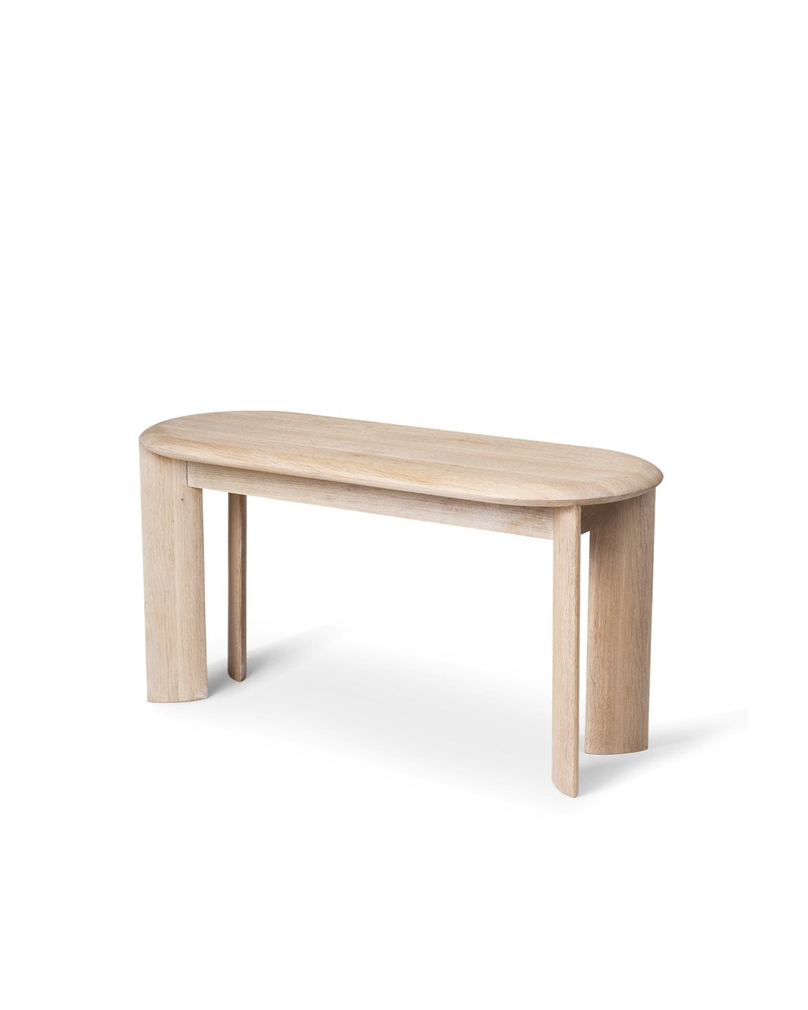 Bevel Bench White Oiled Oak