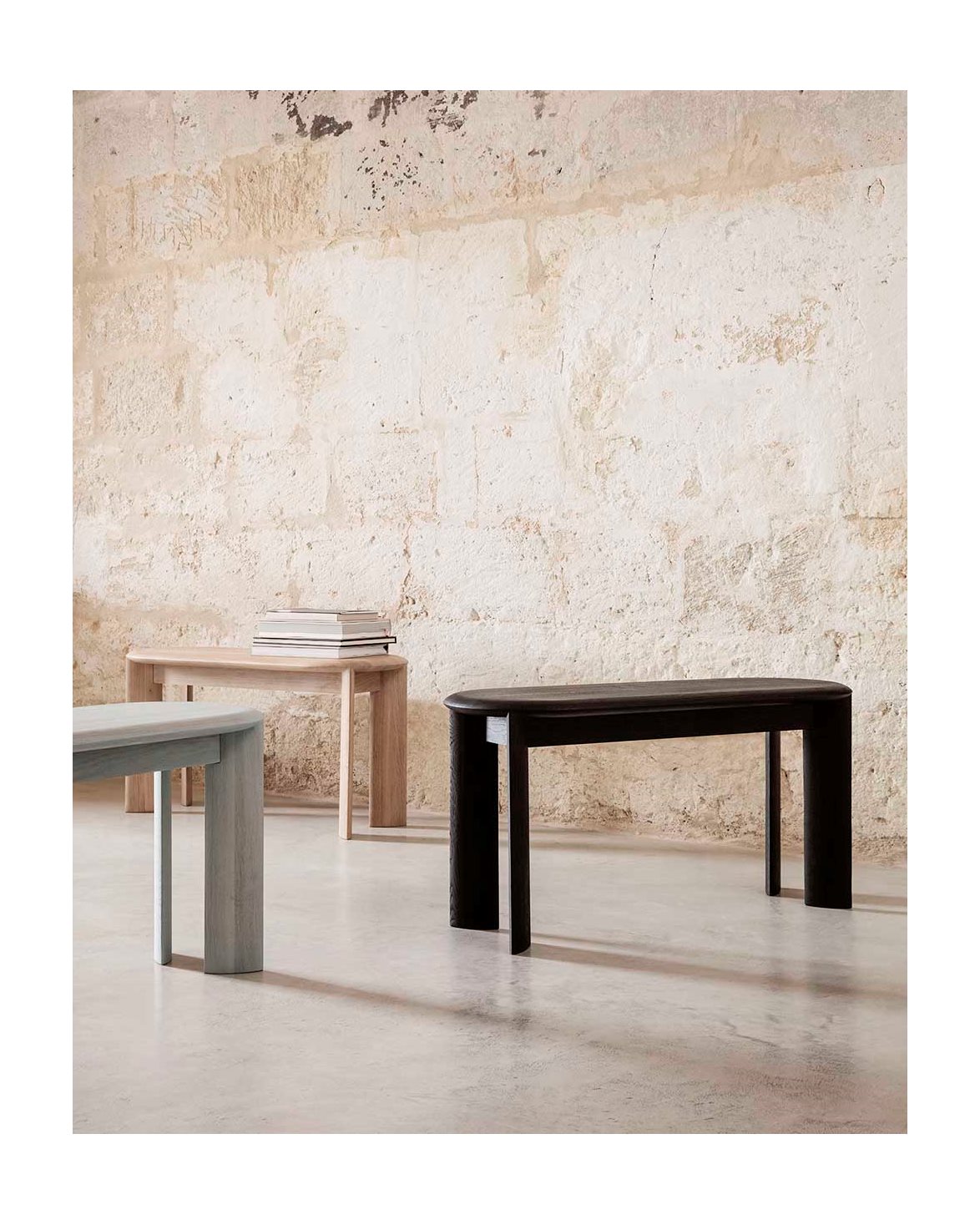 Bevel Bench White Oiled Oak