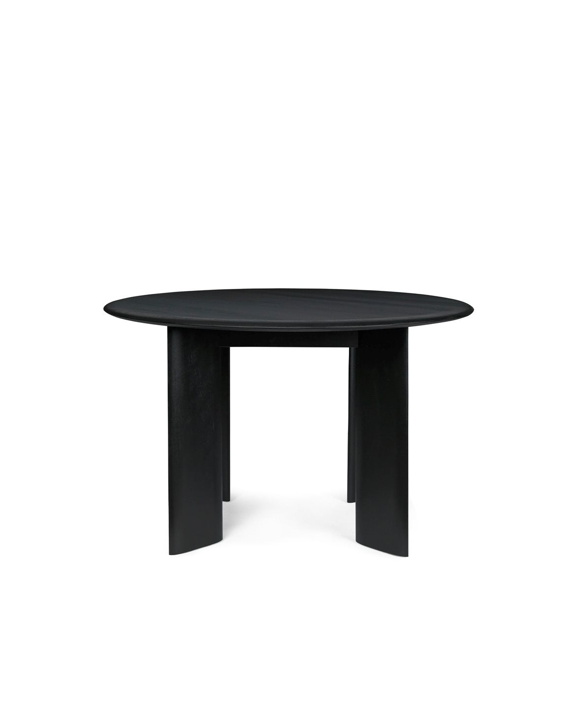 Bevel Round Table Black Oiled Beech