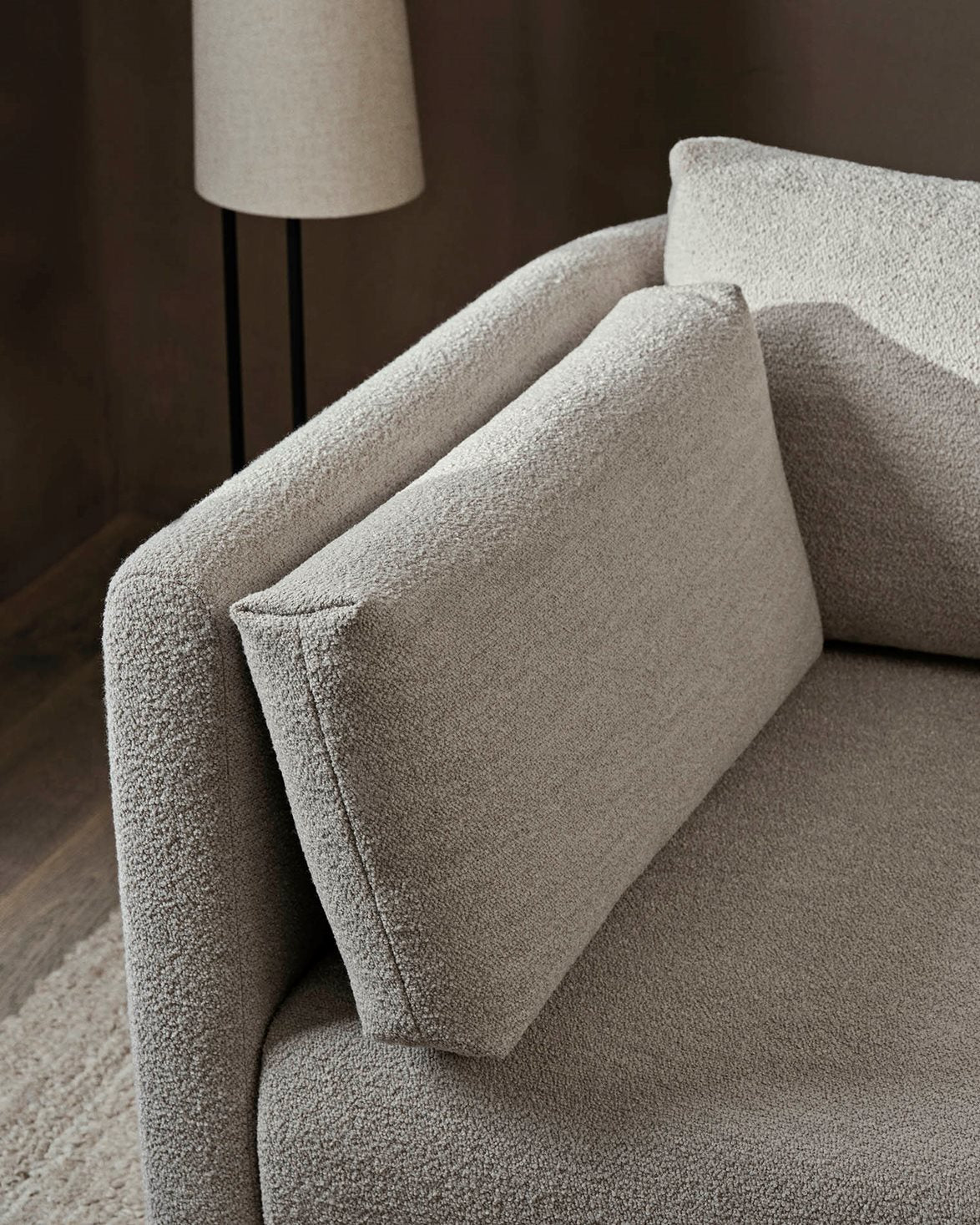 Dase Sofa Armrest Left Soft Bouclé Natural