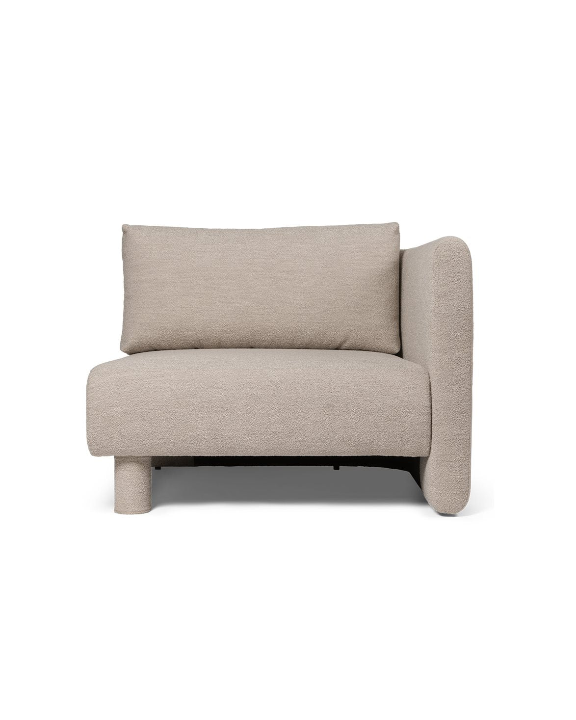Dase Sofa Armrest Right Soft Bouclé Natural