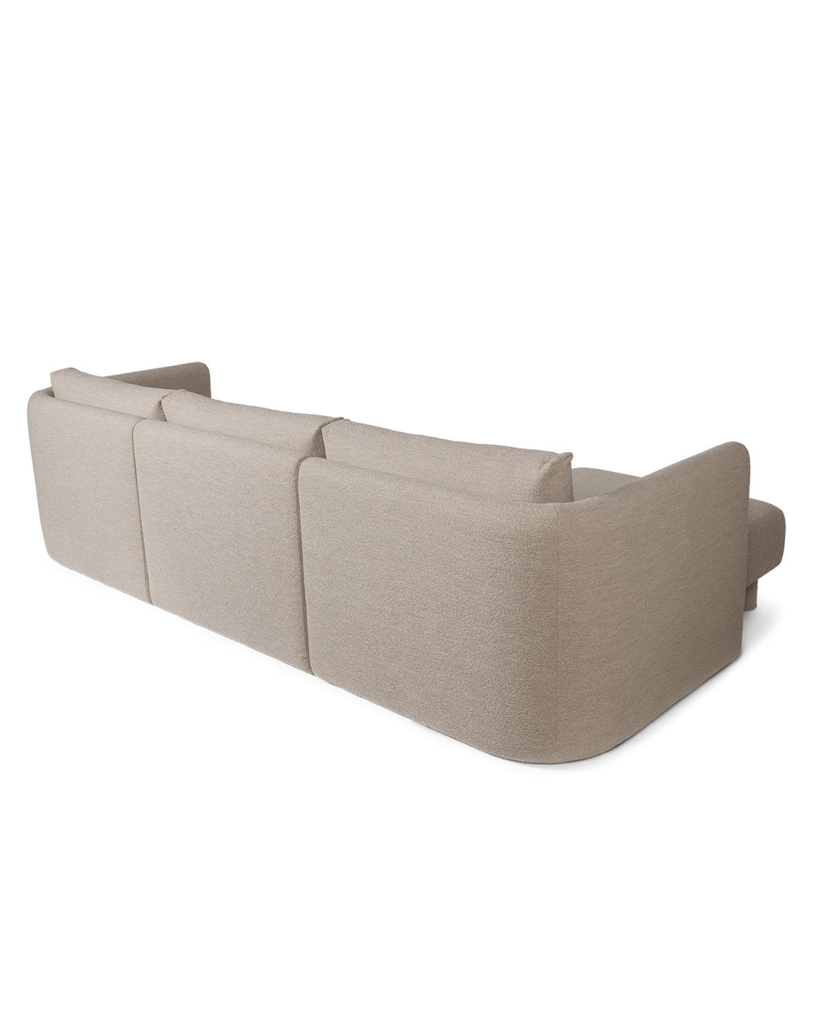 Dase Sofa Chaise Lounge Left Soft Bouclé Natural