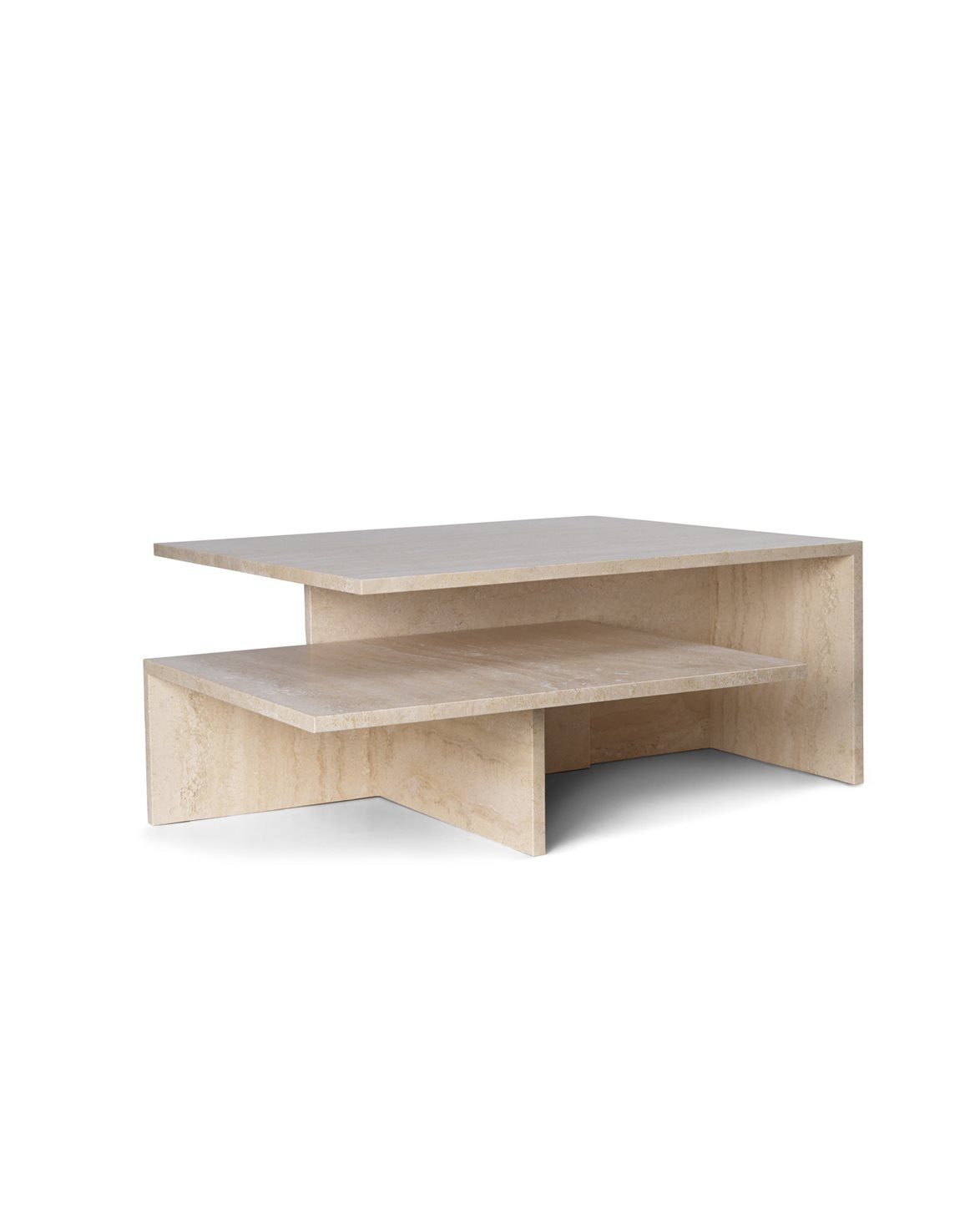 Distinct Grande Duo Table Travertine