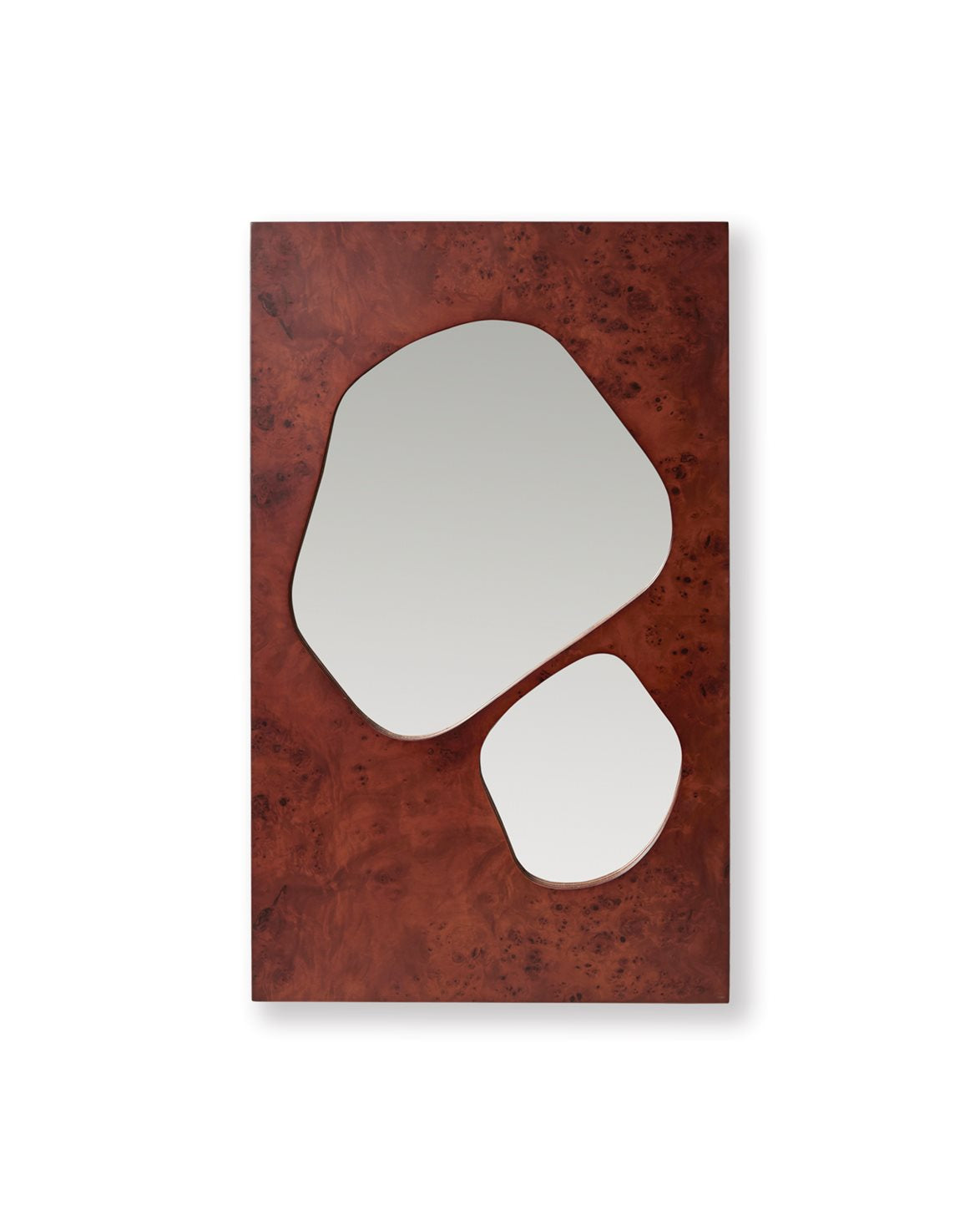 Folia Mirror Medium Dark Staind Burl