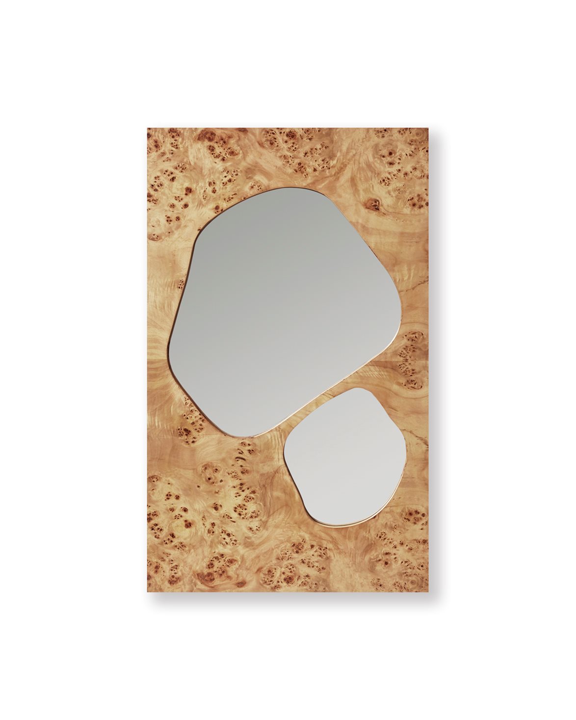 Folia Mirror Medium Natural Burl