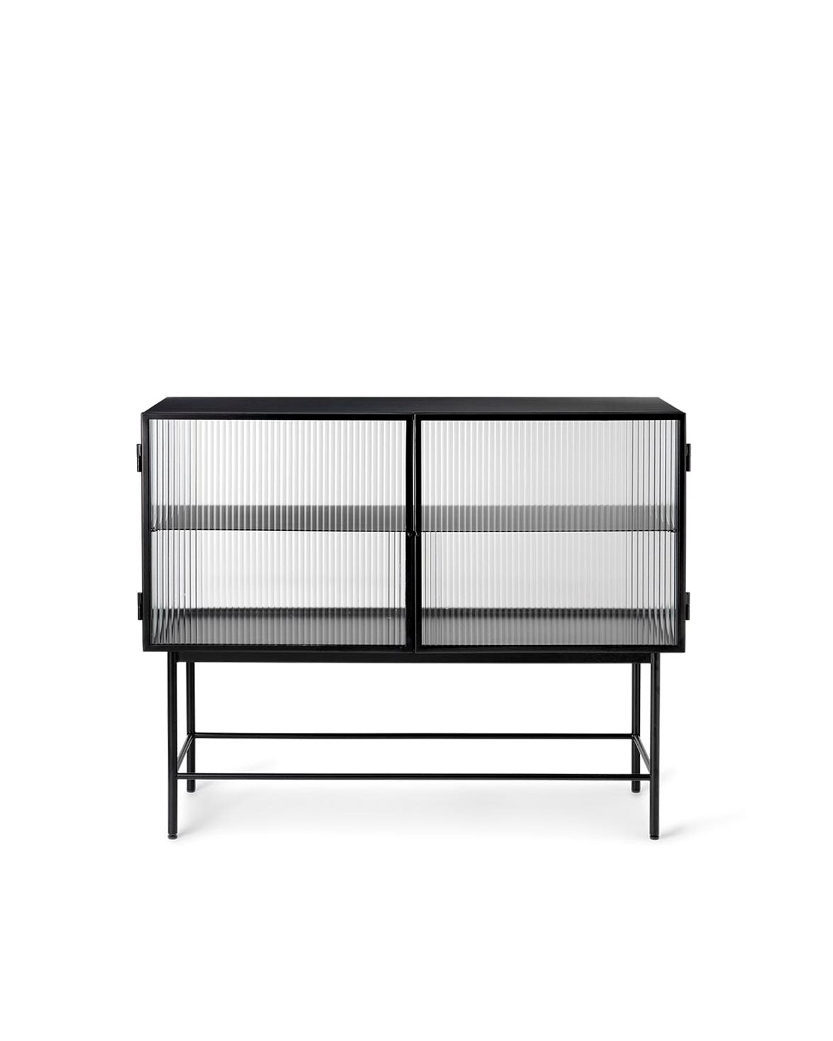 Haze Sideboard Reeded Glass Black