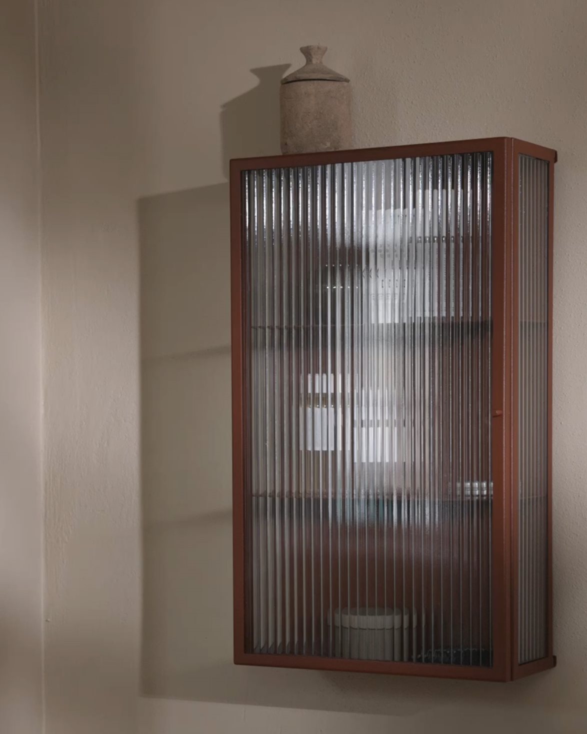 Haze Wall Cabinet Oxide Red