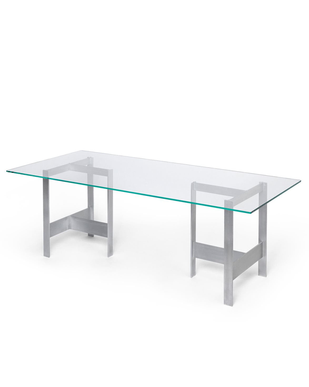 Lager Dining Table 90X200 Glass/aluminium