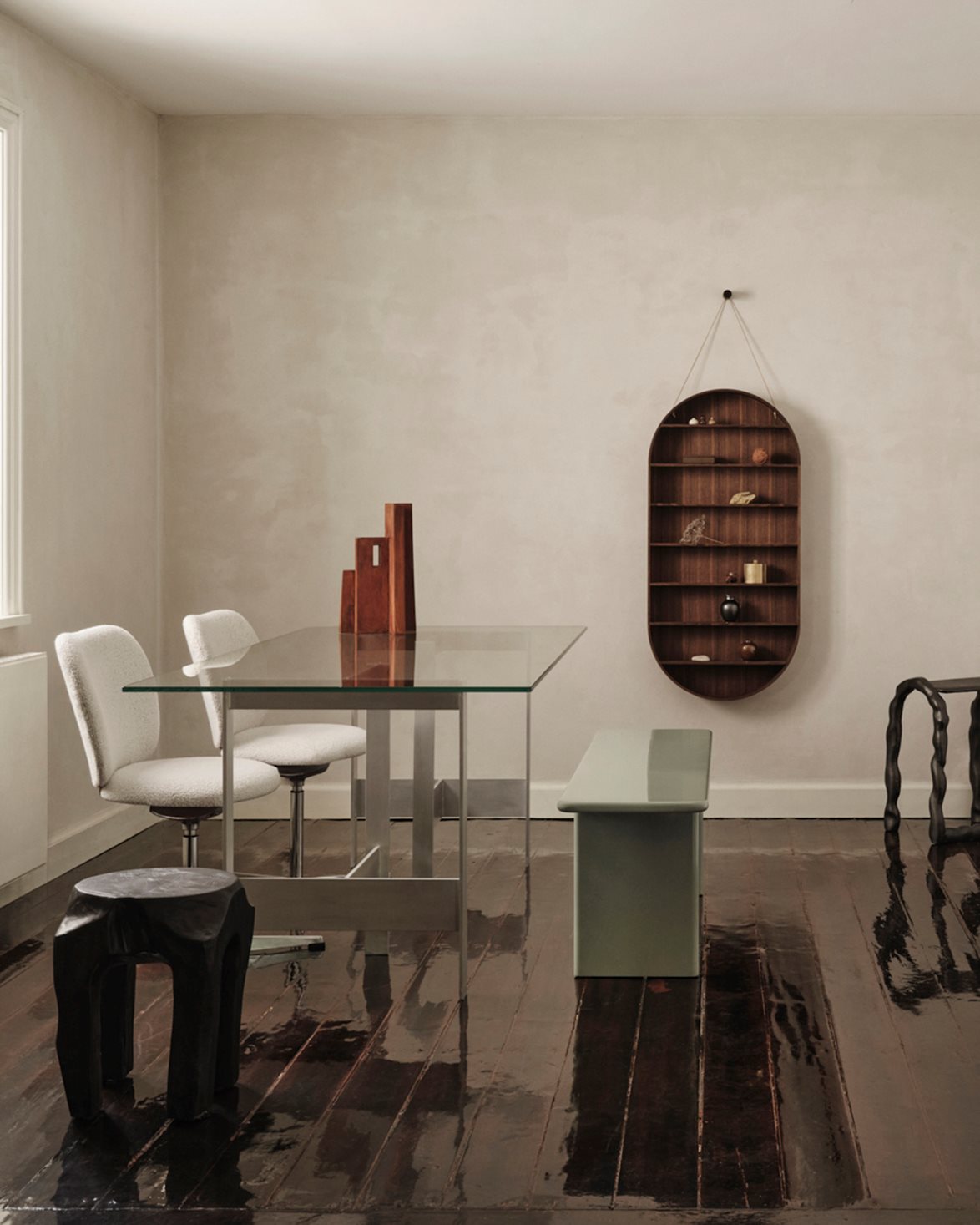 Lager Dining Table 90X200 Glass/aluminium