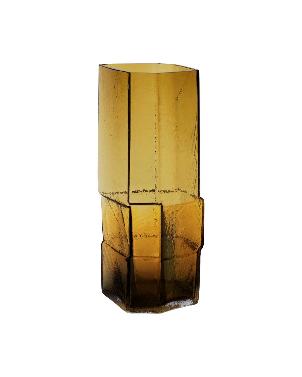 Muro Vase Recycled Amber