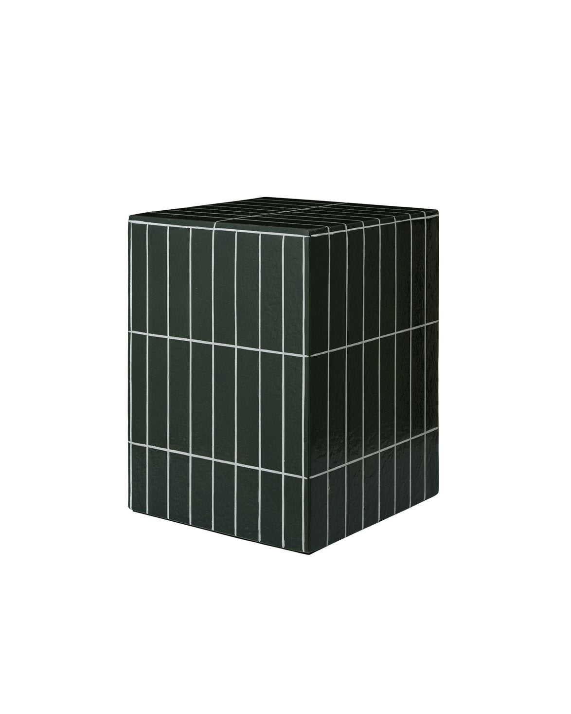 Pillar Side Table Dark Green
