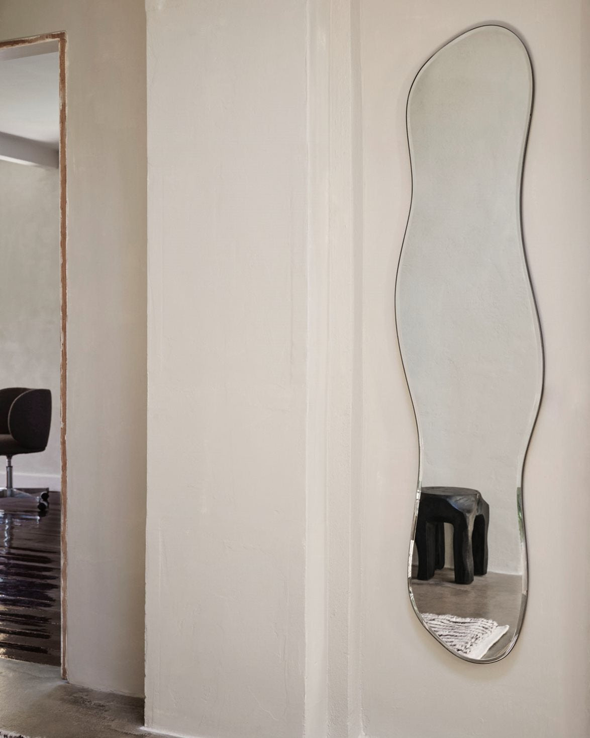 Pond Mirror Full Size Brass