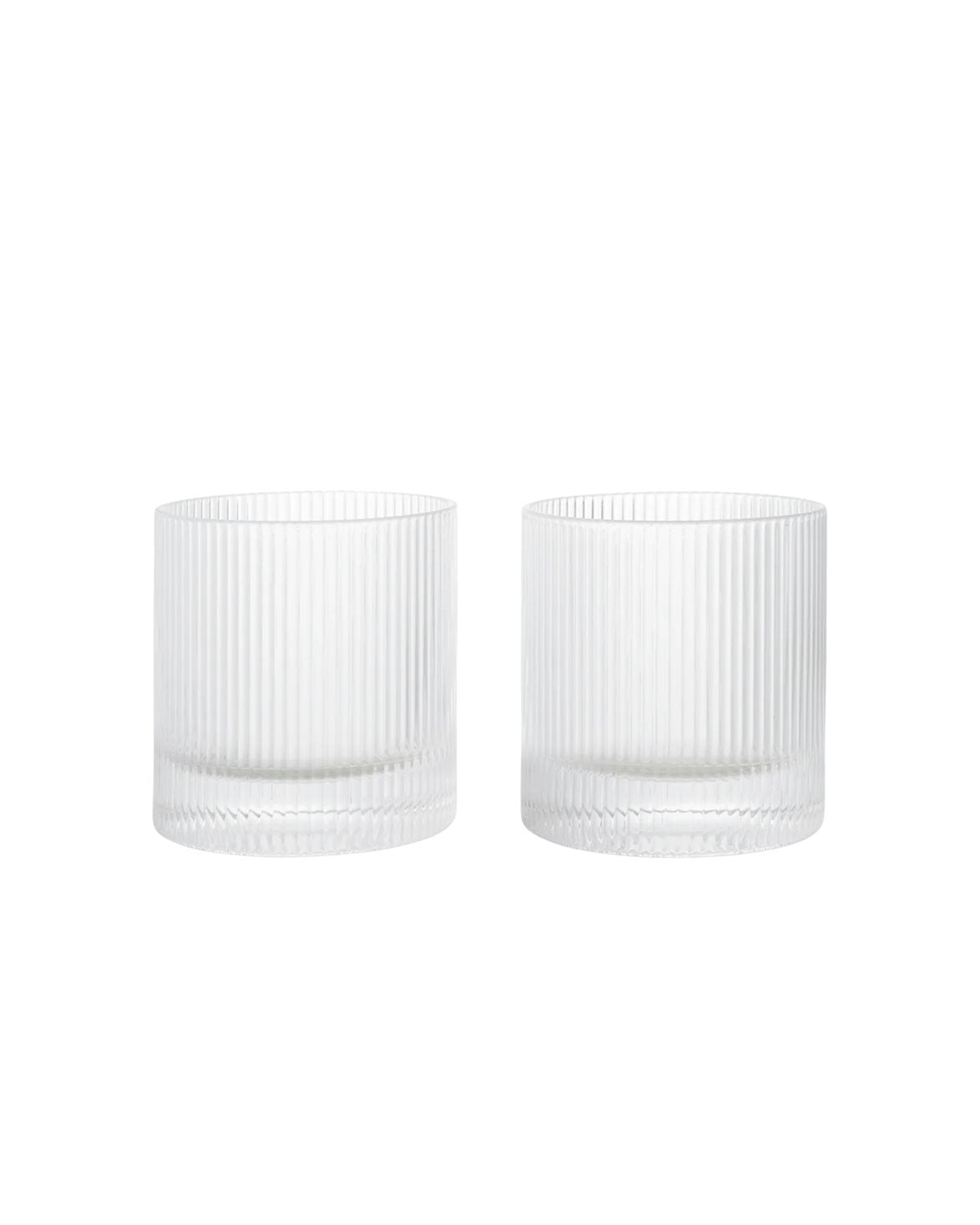 Ripple Tumbler Glasses Set Of 2 Clear