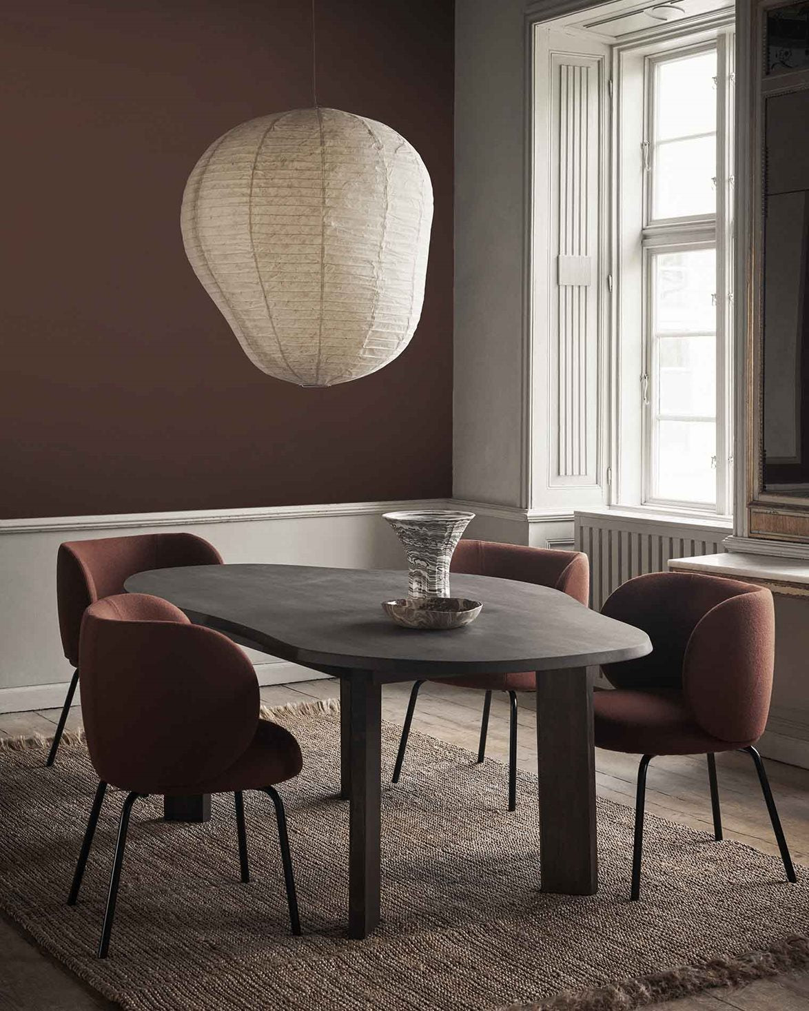 Tarn Dining Table 220 Dark Stained Beech