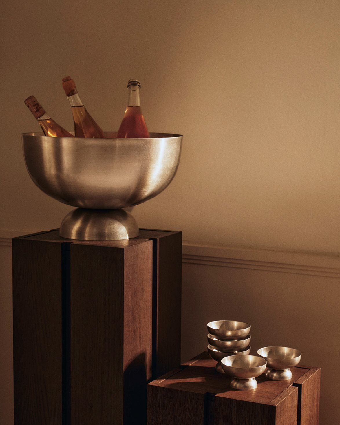 Tumbled Ice Cream Cup Stainless Steel
