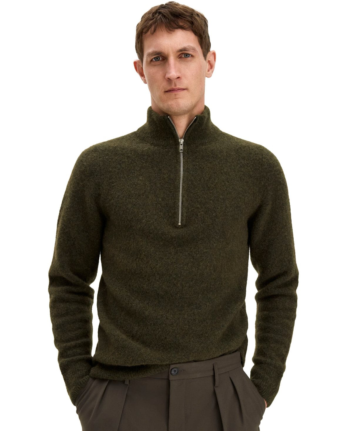 Andrew Yak Sweater Forest Green